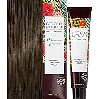 Permanent 4N Medium Natural Brown Hair Color Dye - Naturally-derived, Vegan & 100% Gray Coverage that Lasts up to 8 Weeks