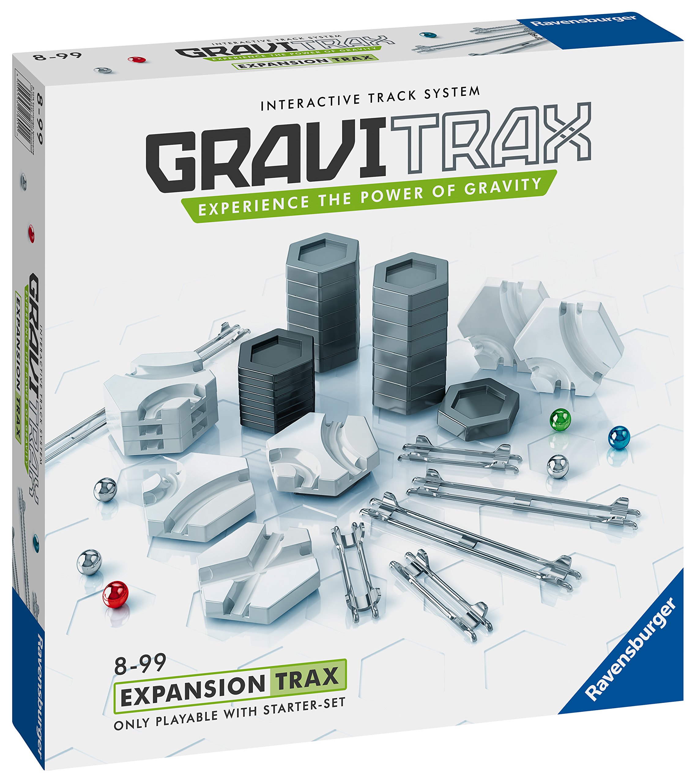 Ravensburger 27601 Gravitrax Trax Expansion Set Marble Run & STEM Toy For Boys & Girls Age 8 & Up - Expansion For 2019 Toy of The Year Finalist Gravitrax, Multi