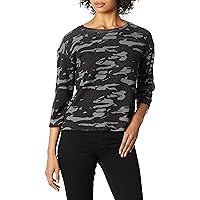 Monrow Women's Two Tone Slouchy Thermal Top