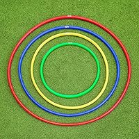 Hula Hoops | Pack of 6 or 12 | Multi Use Hula Hoop: Kids, Adults, Dog Agility [Available in 4 Sizes]