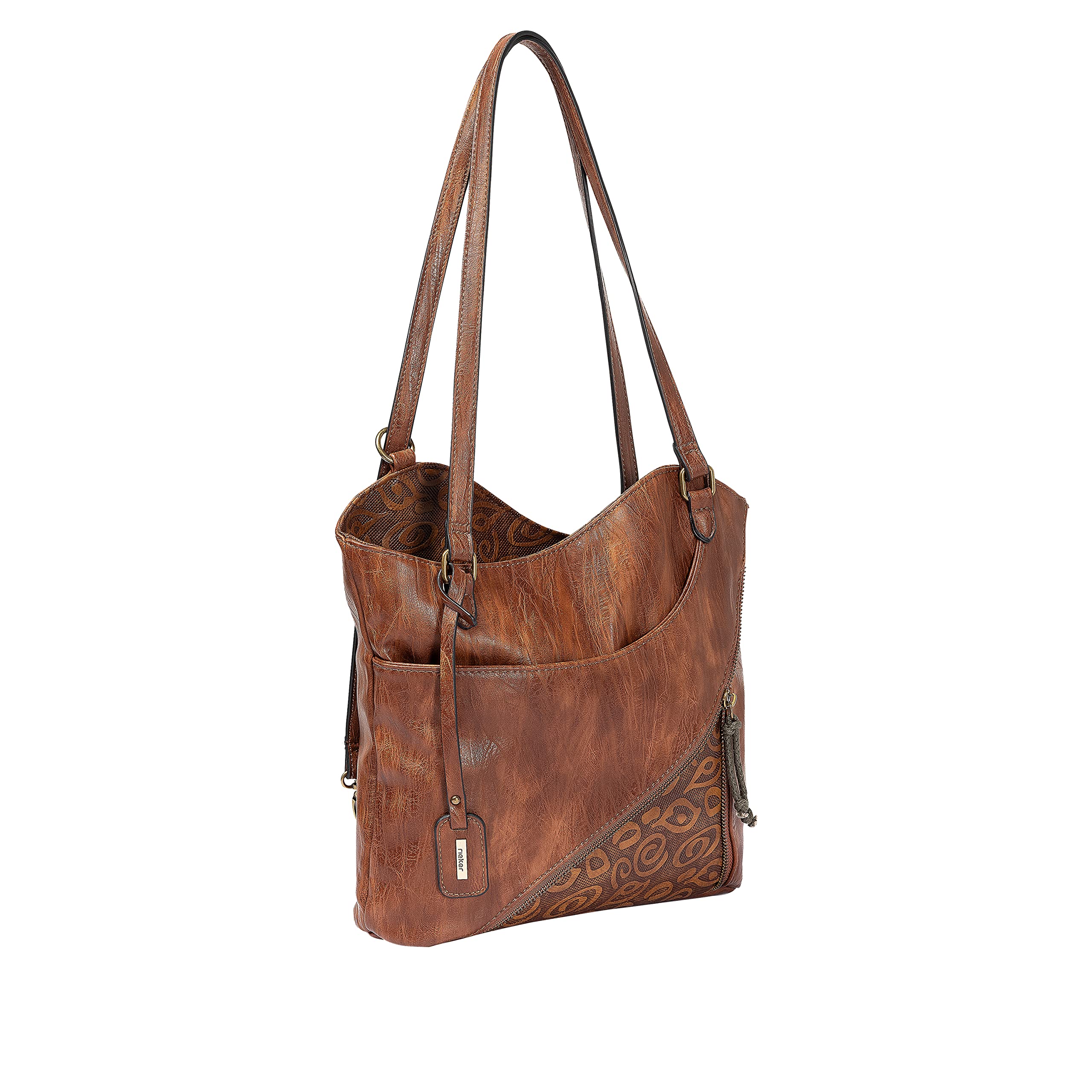 Rieker H1025-22 Chestnut Brown Ladies Handbag