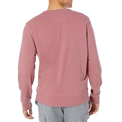 Essentials Men's Long-Sleeve Lightweight French Terry Crewneck  Sweatshirt