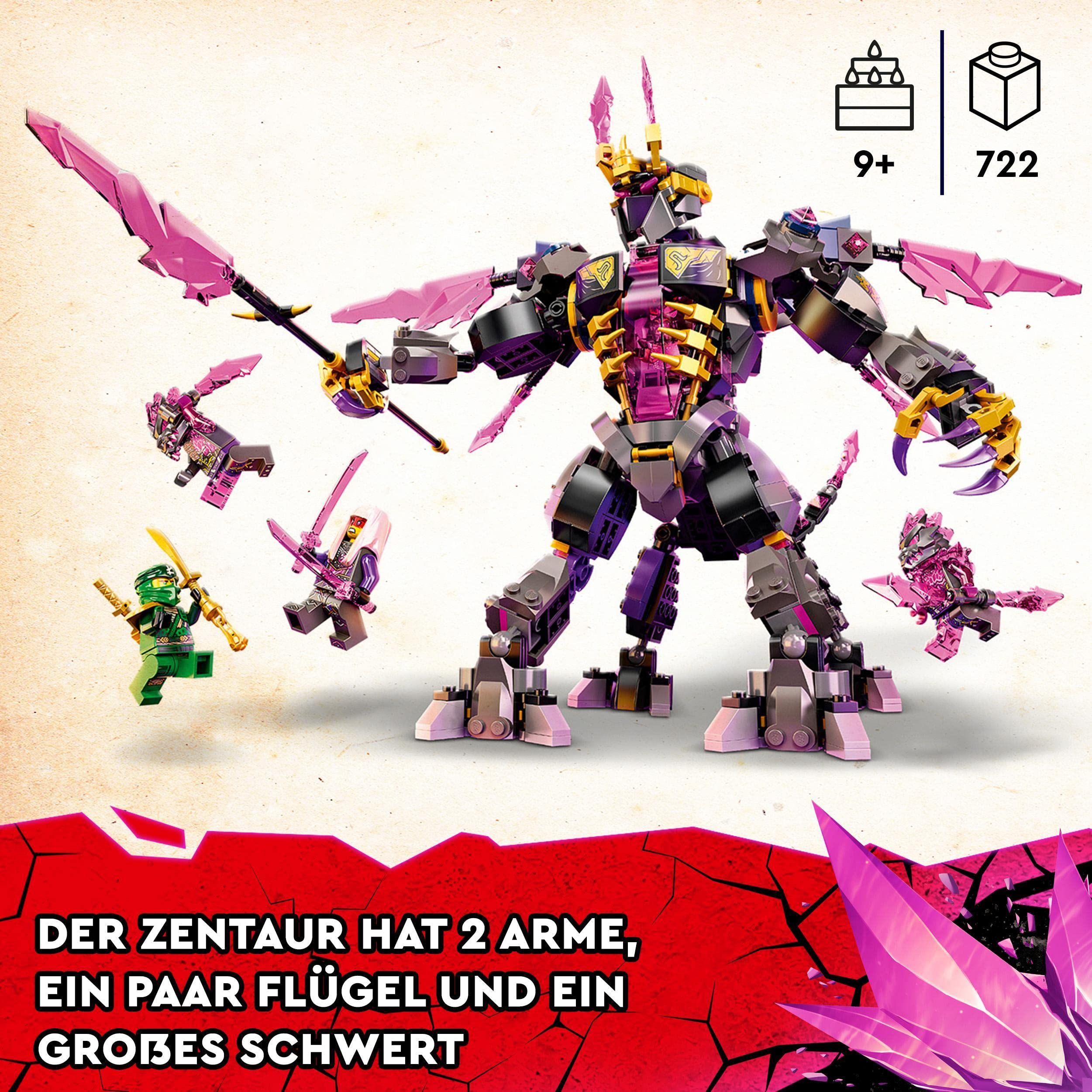  LEGO NINJAGO The Crystal King Set, 71772 Battle Toy for Kids  with Posable Centaur Action Figure and Lloyd Minifigure : Everything Else