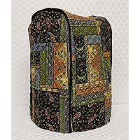 Simple Hoe Inspirations, Quilted Food Processor Cover, Black Patch