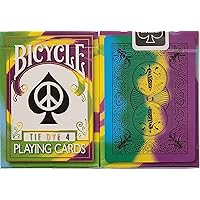 Bicycle 4th Edition Tie Dye 4 Deck Playing Cards Tye Die Magic