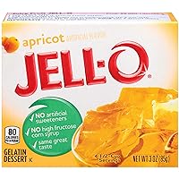 Jell-O Apricot Gelatin Mix (3 oz Boxes, Pack of 6)