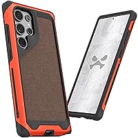 Ghostek Atomic Slim Case for Galaxy S24 Ultra with Shockproof Military Grade Aluminum Bumper, Fabric Back and Wireless Charging Compatible Phone Cover Designed for 2024 S24 Ultra (6.8