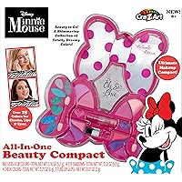 Minnie Mouse All-in-One Beauty Compact Real Kids Makeup Kit for Eyes, Lips and Cheeks by CRA-Z-Art - Amazon Exclusive