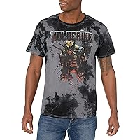 Marvel Universe Sick Wolverine Young Men's Short Sleeve Tee Shirt, Black/Charcoal, XX-Large