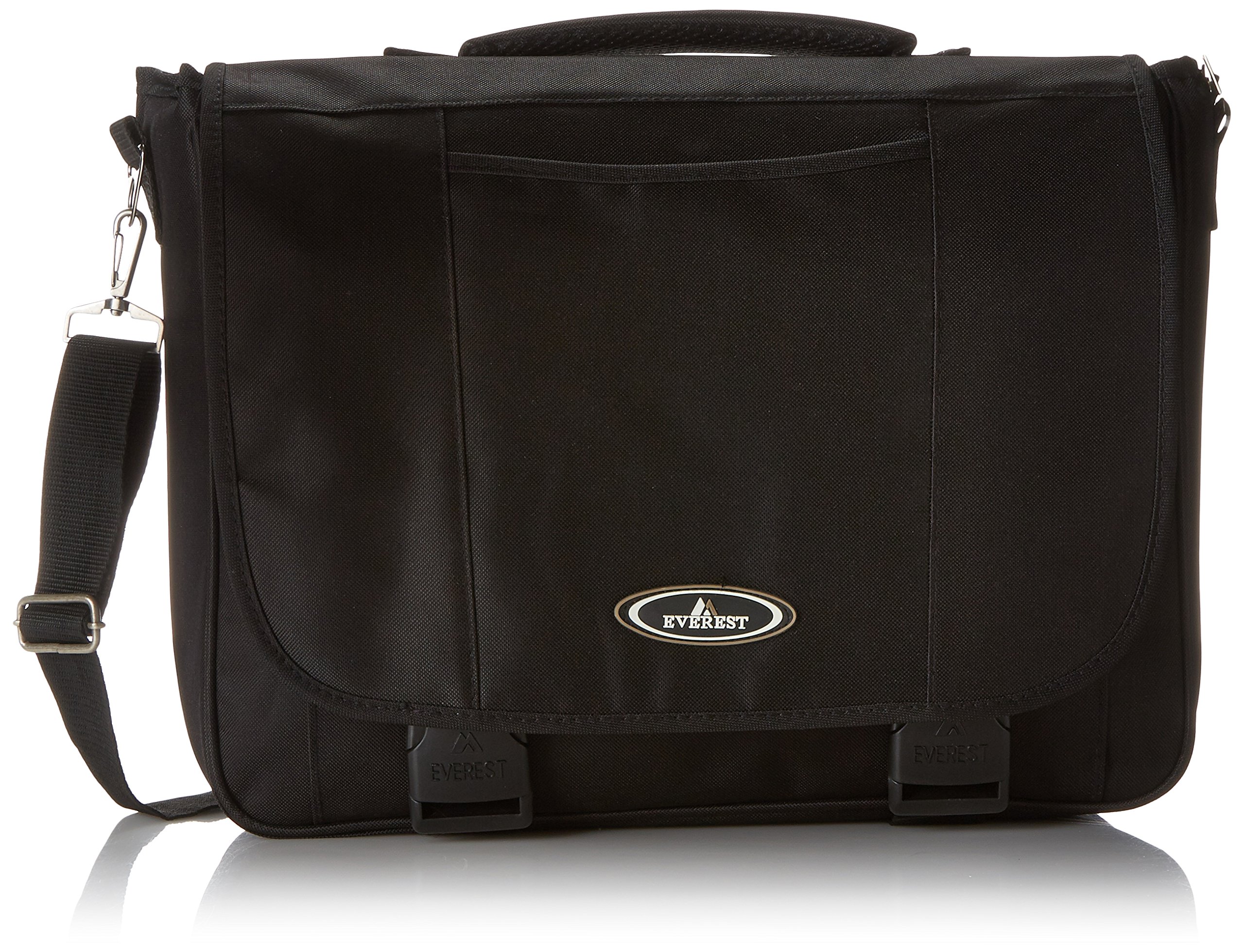 Everest Casual Laptop Briefcase, Black, One Size