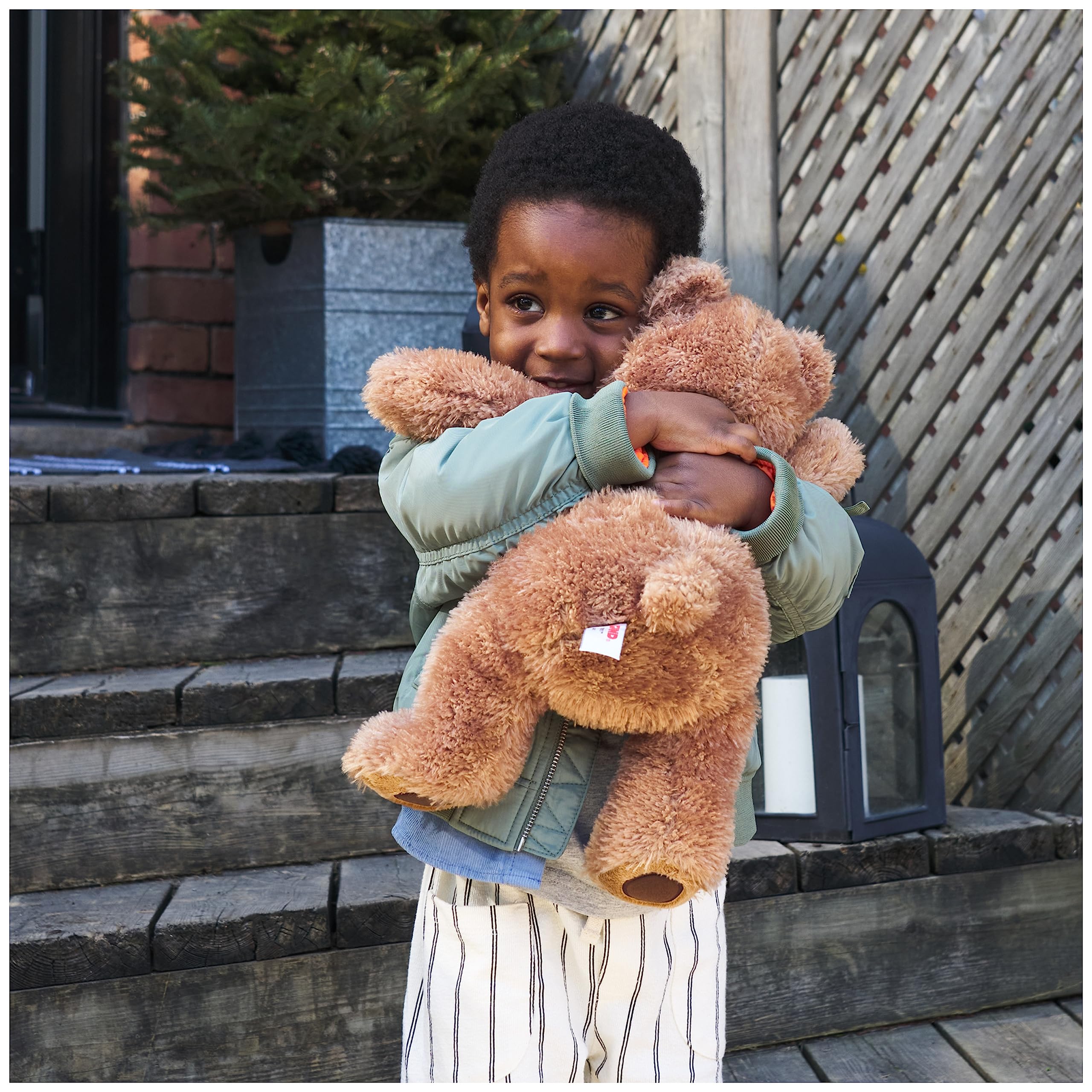 GUND Slumbers Teddy Bear, Premium Stuffed Animal for Ages 1 & Up, Brown, 17”