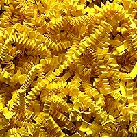 BOX USA 10 lb. Yellow Crinkle Paper Packing, Shipping, and Moving Box Filler Shredded Paper for Box Package, Basket Stuffing, Bag, Gift Wrapping, Holidays, Crafts, and Decoration