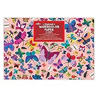 eeBoo: Butterflies Watercolor Pad/16 Sheets, Perfect for Watercolor Painting, Hand Crafts with Paints and Other Artworks, Includes 16 Sheets in The Pack, Encourages Creativity and Imagination