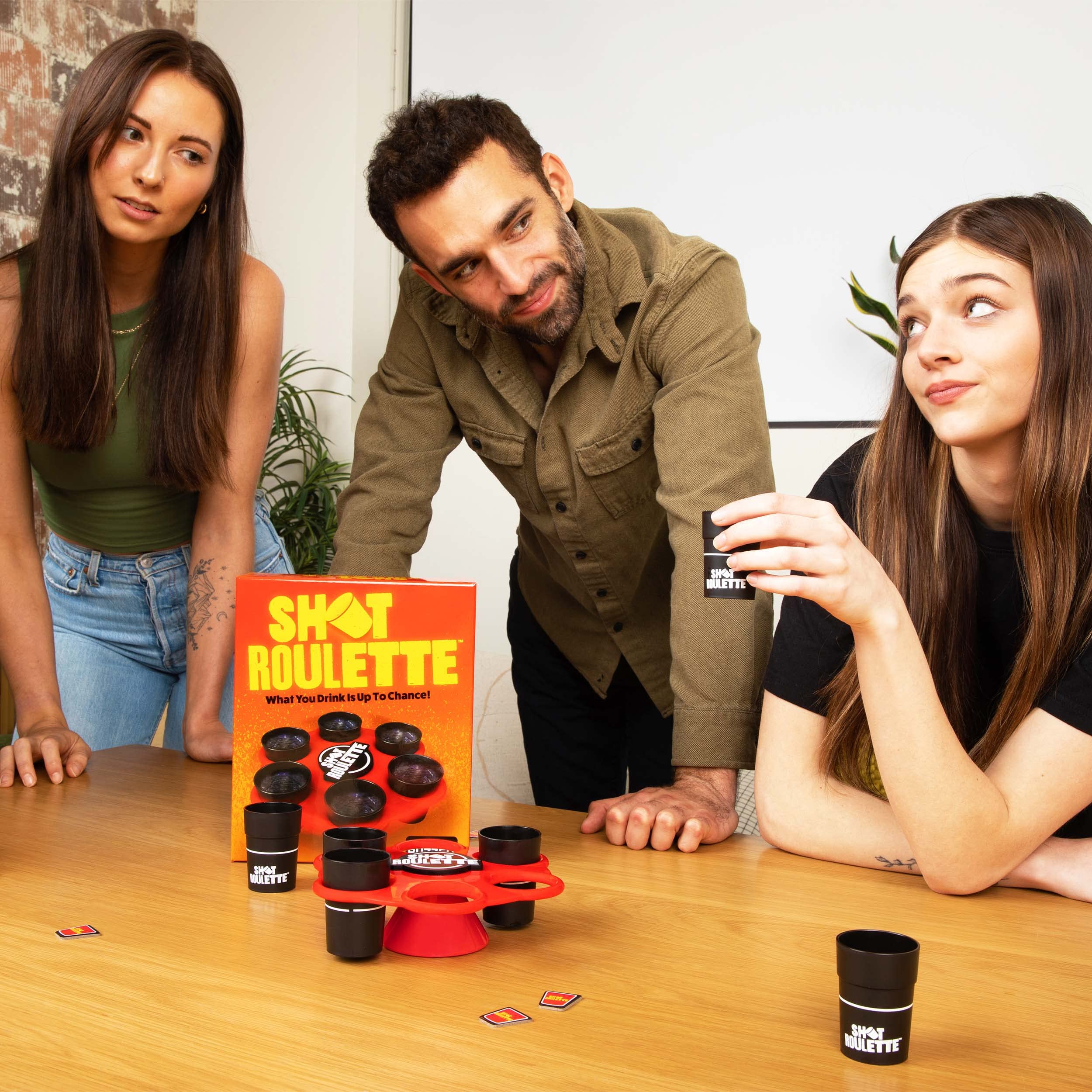 WHAT DO YOU MEME? Shot Roulette: The Roulette Wheel Drinking Game from The Creators of Buzzed - House Party Games for Adults