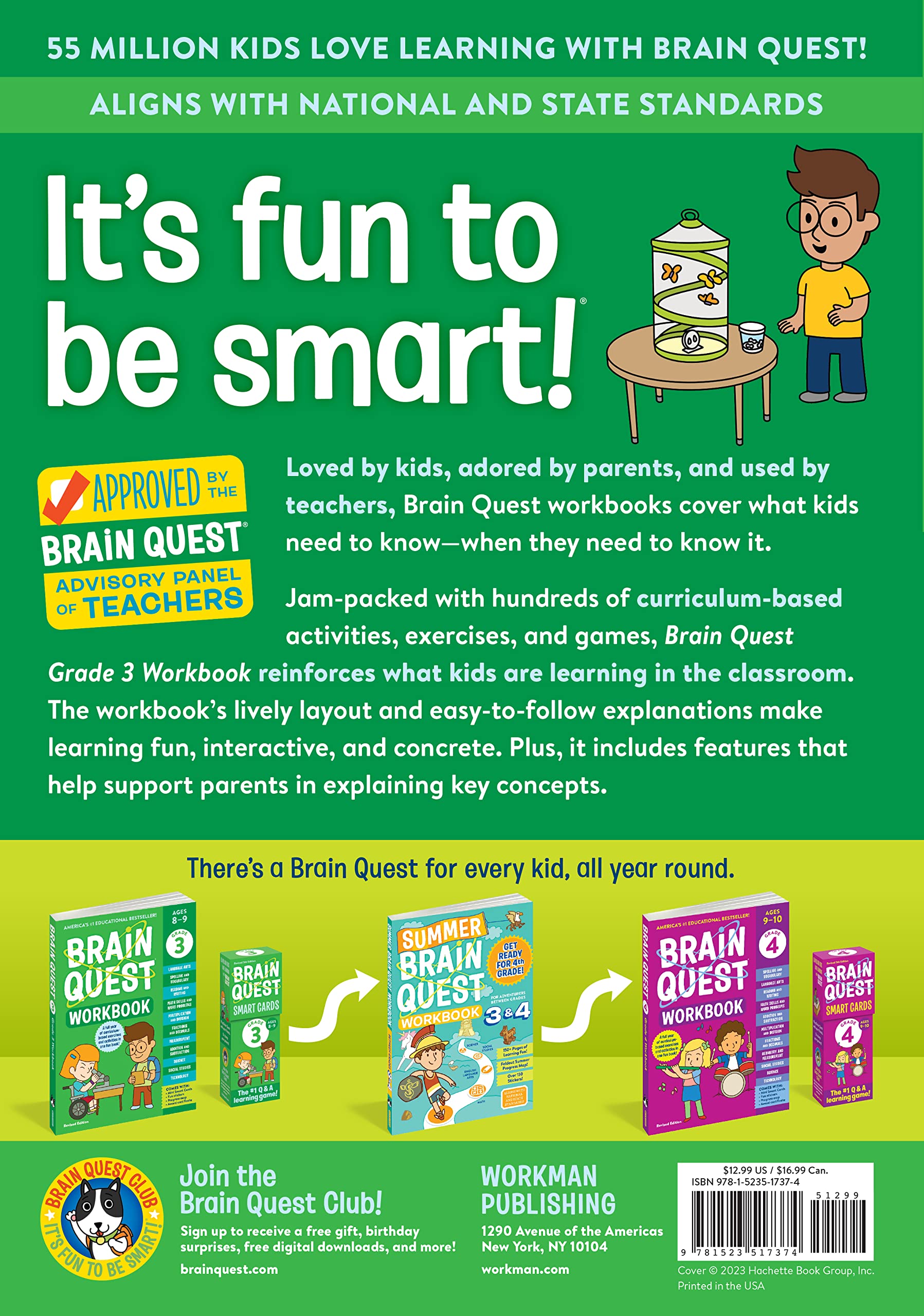 Brain Quest Workbook: 3rd Grade Revised Edition (Brain Quest Workbooks)