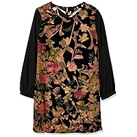 Women's Tapestry Devore Shift Dress with Liner