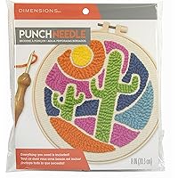 Dimensions 72-76391 Cactus Punch Needle Kit for Beginners, 8