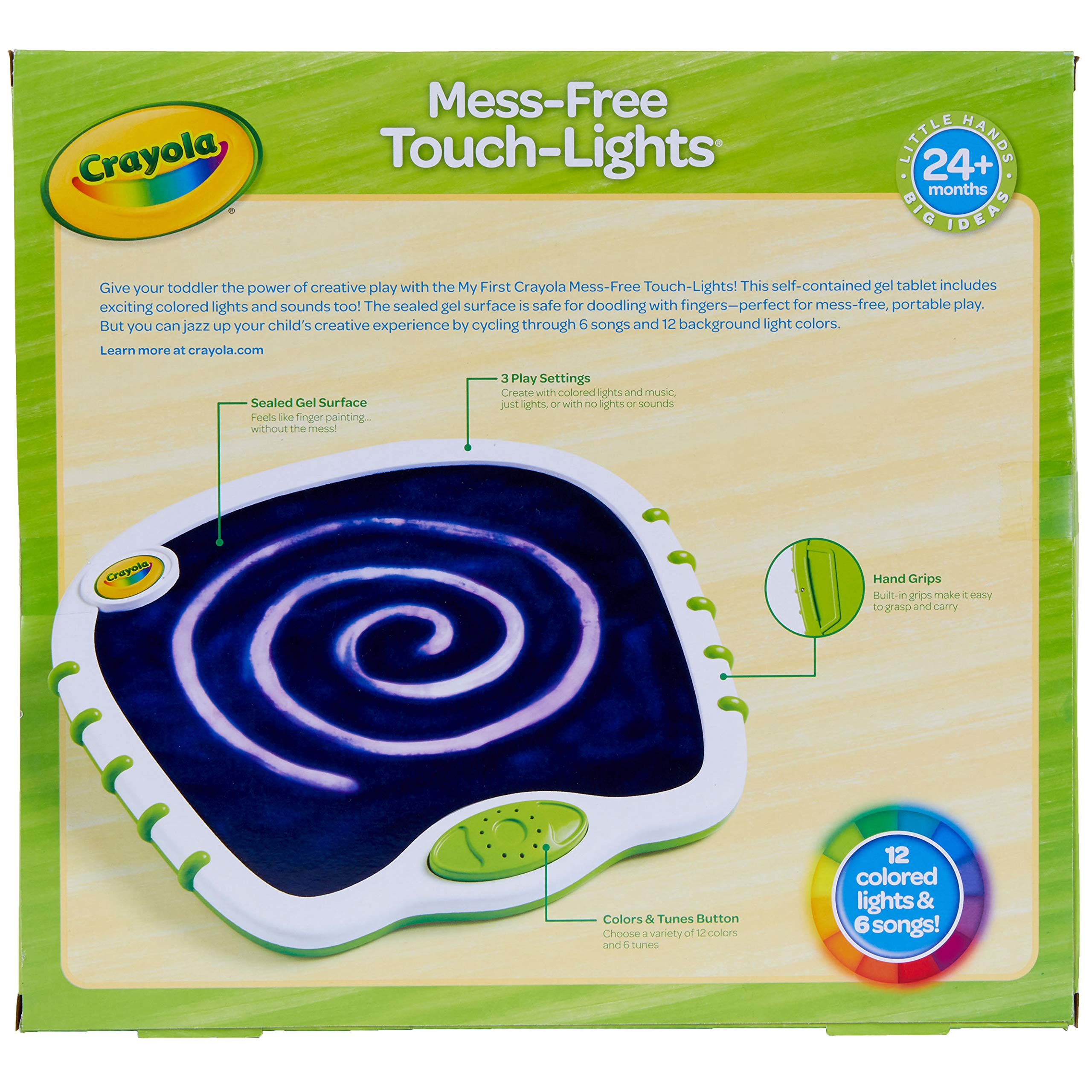 Crayola Toddler Touch Lights, Musical Doodle Board, Sensory Toys for Toddlers, Valentines Day Gifts for Kids Ages 2+.