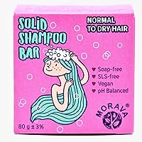 Shampoo Bar Ylang Ylang & Cocoa, Nourishing Shampoo Bar for Balanced to Dry/Damaged Hair, Vegan and Sulfate Free, Cruelty Free (Normal to Dry Hair)