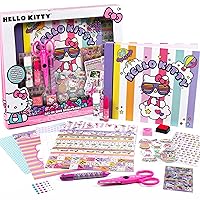 Hello Kitty All-in-One DIY , Design Your Own Scrapbook with Over 250 Essentials, Great Hello Kitty Toys for Weekend Activity, Photo & Keepsake Album for Kids Ages 5, 6, 7, 8, 9, Small, Multicolor