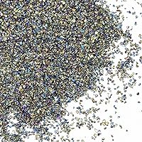100g Crushed Glass Irregular Metallic Chips Sprinkles Chunky Glitter for Nail Arts Craft Resin DIY Mobile Phone Case Vase Fillers Jewelry Making Home Decoration (Fire Polished Vitrail, 0.5-2mm)