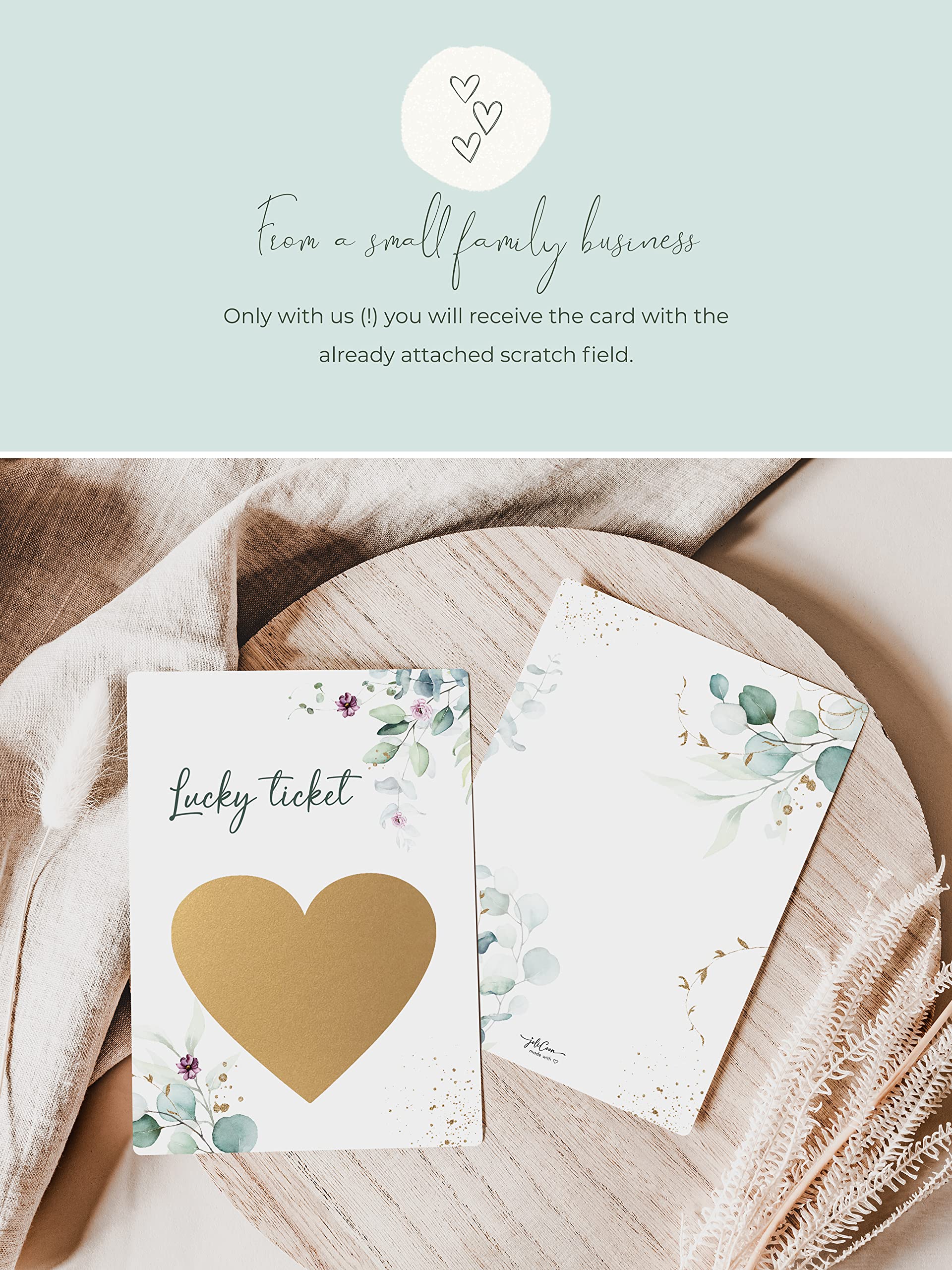 Joli Coon Pregnancy announcement scratch card - You are going to be a great grandma - Baby announcement - Eucalyptus