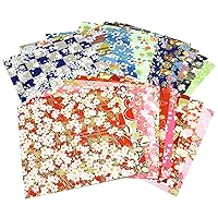 Shunkoen SKW-0800S Origami Yuzen Hand-dyed Washi Chiyo Paper, 5.9 x 5.9 inches (15 x 15 cm), Pack of 20