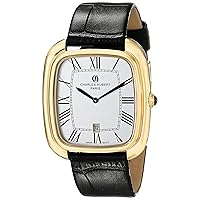 Charles-Hubert, Paris Men's 3963-G Premium Collection Analog Display Japanese Quartz Black Watch