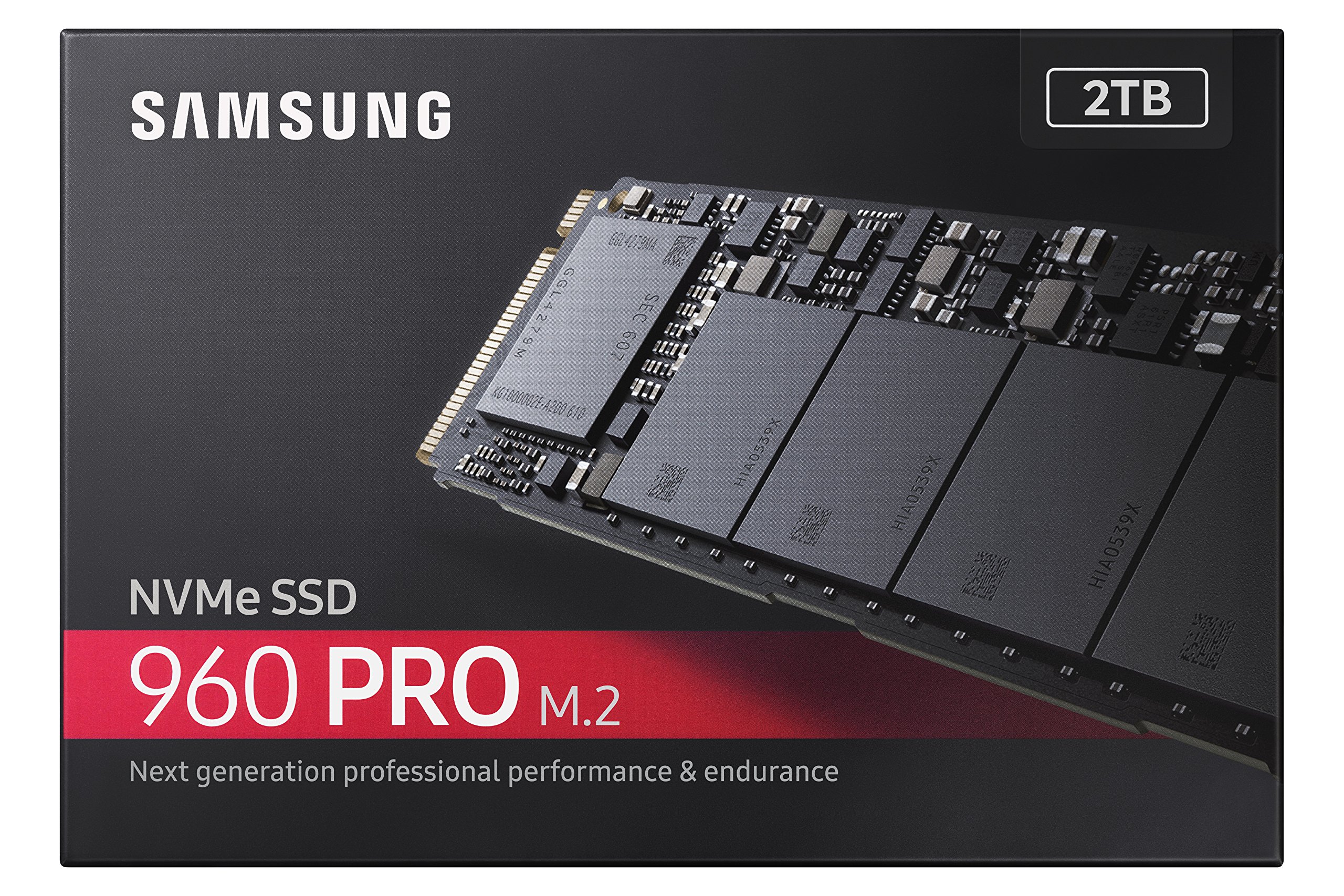 Samsung 960 PRO Series - 2TB PCIe NVMe - M.2 Internal SSD (MZ-V6P2T0BW)