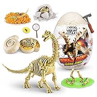 Robo Alive Mega Dino Fossil Find (Brontosaurs) by ZURU Dig and Discover, STEM, Excavate Prehistoric Fossils, Dinosaur Toys, Educational Toys, Great Science Kit Gift for Girls and Boys