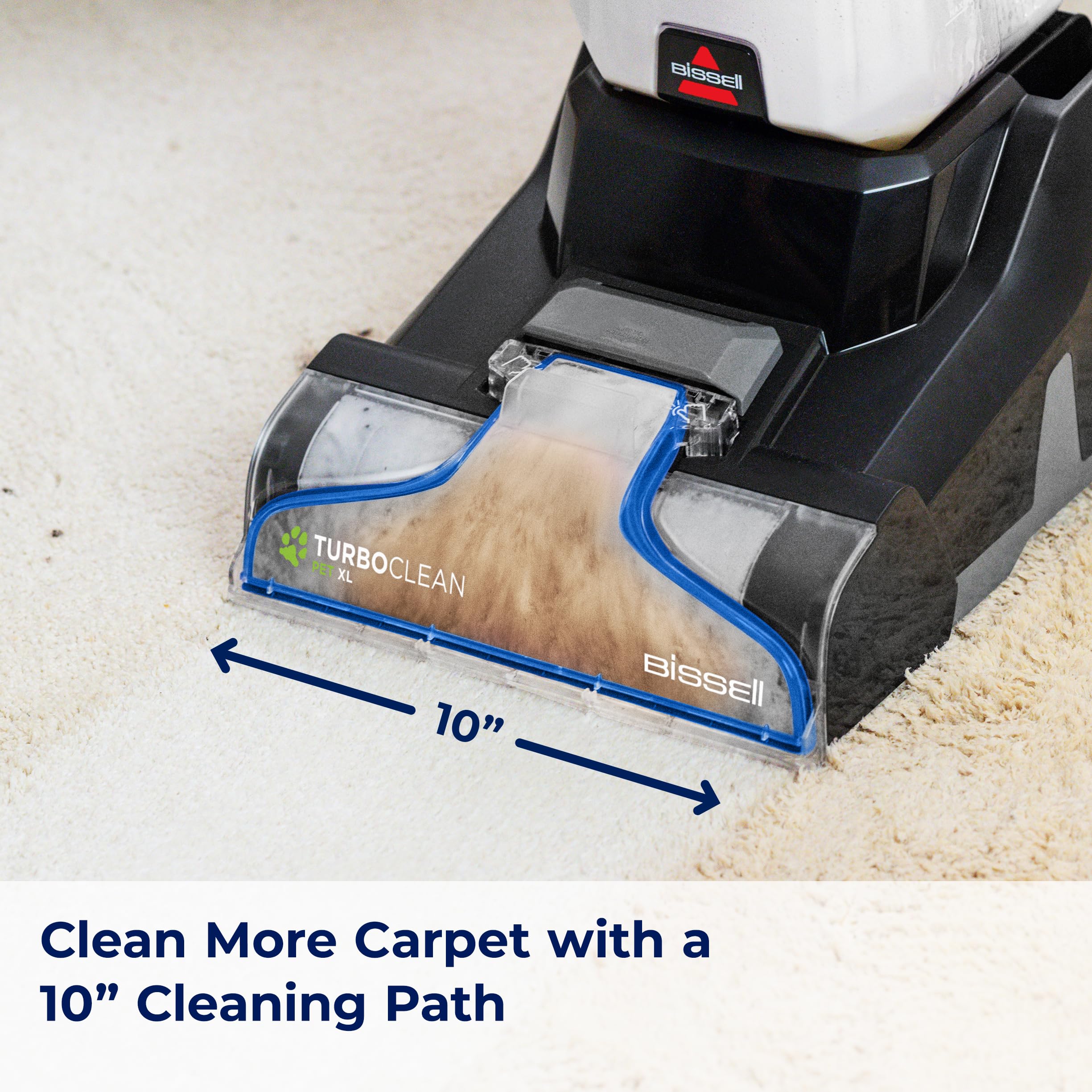 BISSELL TurboClean Pet XL Upright Carpet Cleaner, Upholstery Tough Stain Tool & Formula included, 3746