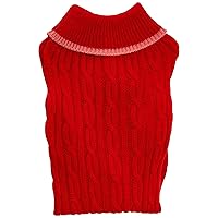 Ethical Pet Products 23980017: Fashion Pet Sweater Classic Cable Red Md