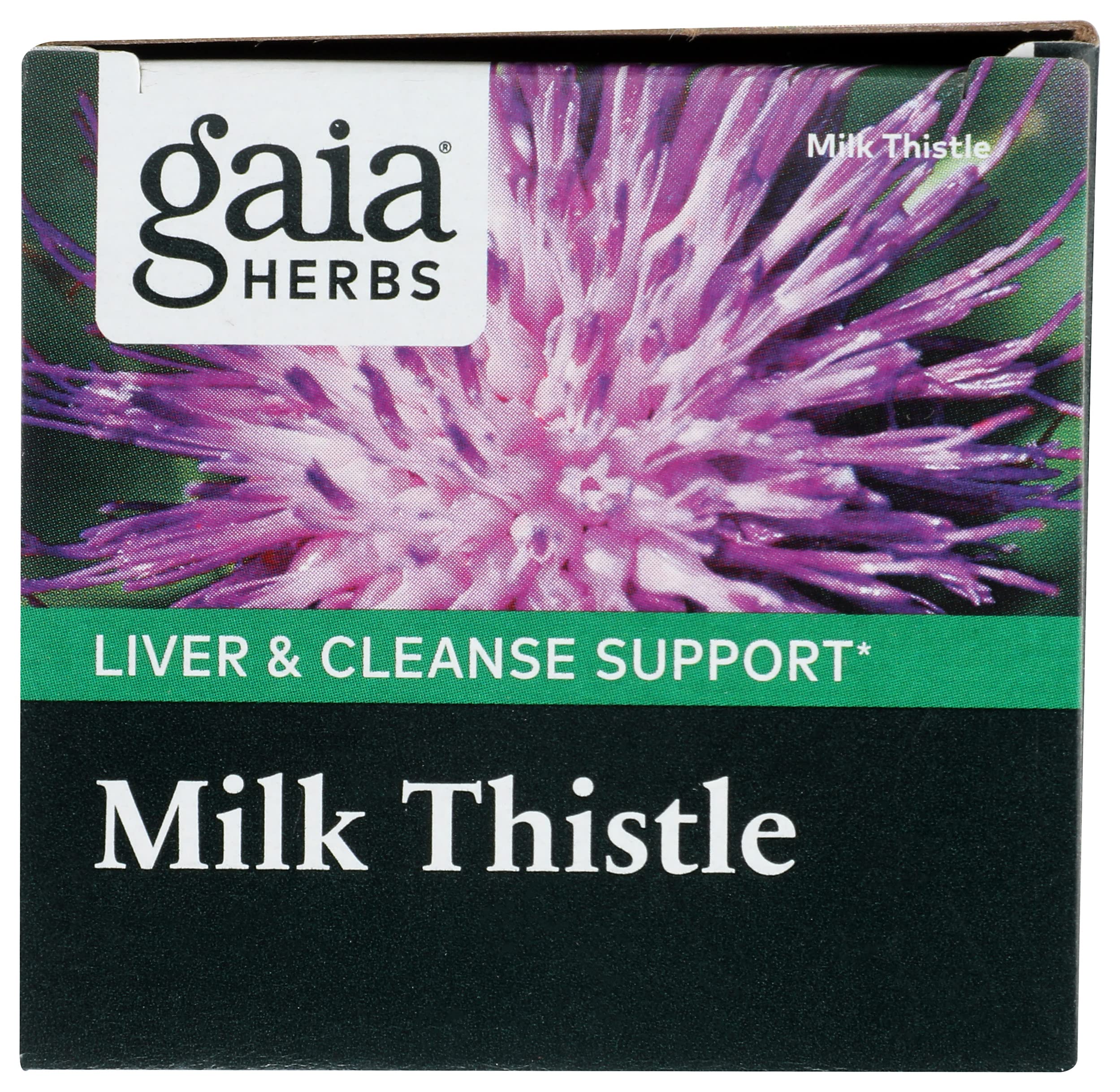 Gaia Herbs Milk Thistle - Liver Supplement & Cleanse Support for Maintaining Healthy Liver Function* - 60 Vegan Capsules (20-Day Supply)