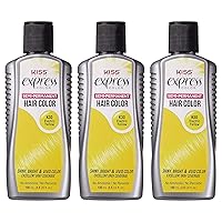 Express Semi-Permanent Hair Color 100mL (3.5 US fl.oz) (3 Count, Electric Yellow)