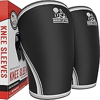Nordic Lifting Knee Sleeves (1 Pair) Support & Compression for Weightlifting, Powerlifting & Cross Training - 7mm Neoprene Sleeve for The Best Squats - Both Women & Men