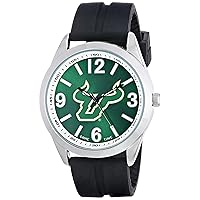 Game Time Men's COL-VAR-SOF Varsity Analog Display Japanese Quartz Black Watch