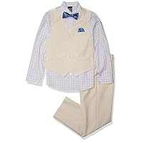 boys 4-piece Vest Set With Dress Shirt, Tie, Vest, and Pants