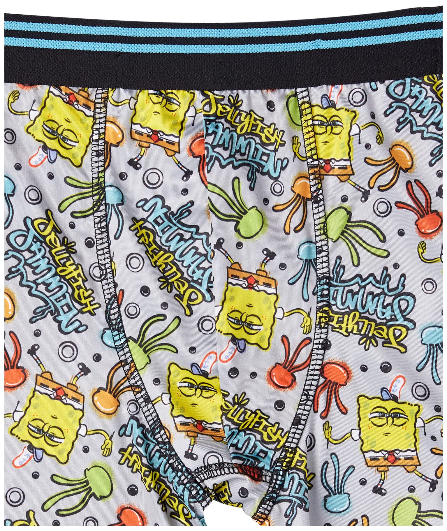 SpongeBob SquarePants Boys' Amazon Exclusive Underwear Multipacks with Patrick, Squidward and More in Sizes 4, 6, 8, 10 & 12