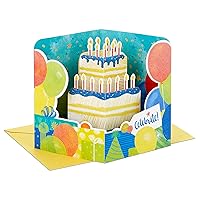 Hallmark Paper Wonder Pop Up Birthday Card (Celebrate, Birthday Cake)