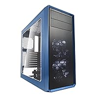 Fractal Design FD-CA-FOCUS-BU-W Focus G ATX Mid Tower Computer Case Petrol Blue