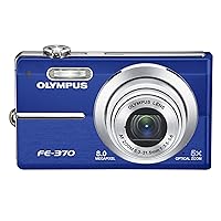 OM SYSTEM OLYMPUS FE370 8MP Digital Camera with 5x Optical Dual Image Stabilized Zoom (Blue)