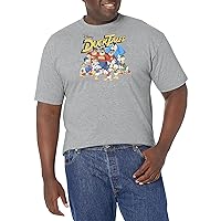 Disney Big & Tall Duck Tales Ducktales Group Shot Men's Tops Short Sleeve Tee Shirt