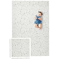 Yay Mats Stylish Extra Large Baby Play Mat. Soft, Thick, Non-Toxic Foam Covers 6 ft x 4 ft. Expandable Tiles with Edges Infants and Kids Playmat Tummy Time Mat