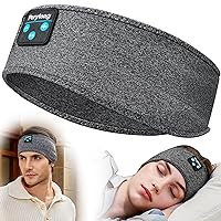 Sleeping Headphones Bluetooth Headband, Soft Long Time Play Sleeping Headsets with Built in Speakers Perfect for Workout,Running,Yoga,Travel, Darkgray
