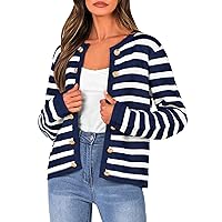 Pretty Garden Womens Ribbed Knit Long Sleeve Open Front Crewneck Casual Jacket