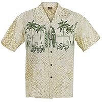 Surf Mat Hawaiian Aloha Shirt; Made in Hawaii