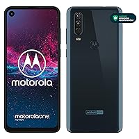 Motorola One Action Dual-SIM XT2013 128GB (GSM Only, No CDMA) Factory Unlocked 4G/LTE Smartphone - International Version (Denim Blue)