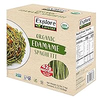 Organic Edamame Spaghetti - 2.2 lbs - Low-Carb, Keto-Friendly Pasta - High in Plant-Based Protein - Non-GMO, Gluten Free, Vegan, Kosher