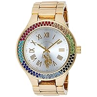 U.S. Polo Assn. Women's Quartz Metal and Alloy Casual Watch, Color:Gold-Toned (Model: USC40128)