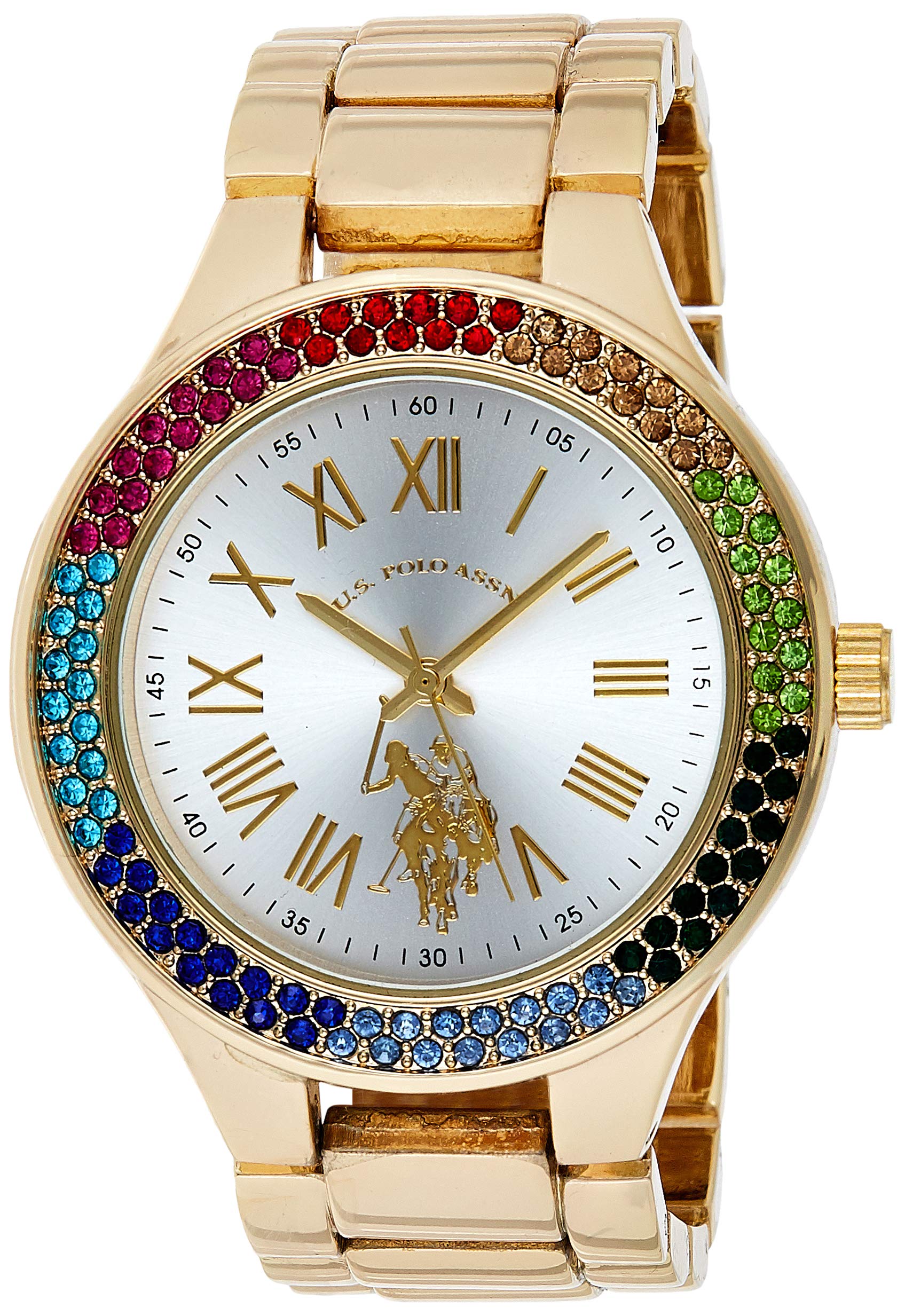 U.S. Polo Assn. Women's Quartz Metal and Alloy Casual Watch, Color:Gold-Toned (Model: USC40128)